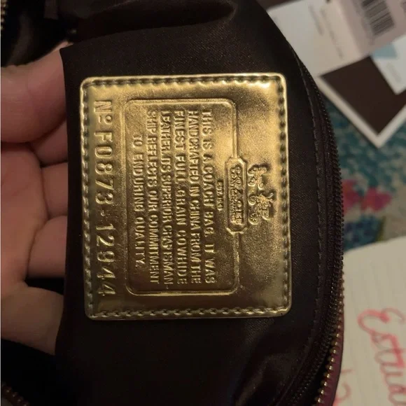 Coach Madison Hot Pink/Magenta Leather Shoulder Bag - Picture 6 of 15